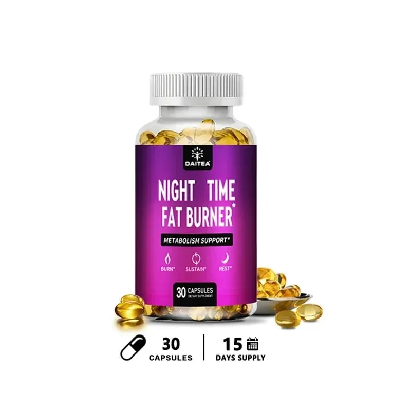 Nighttime Fat Burner - Carb Blocker Metabolism Fat Burning Supplement