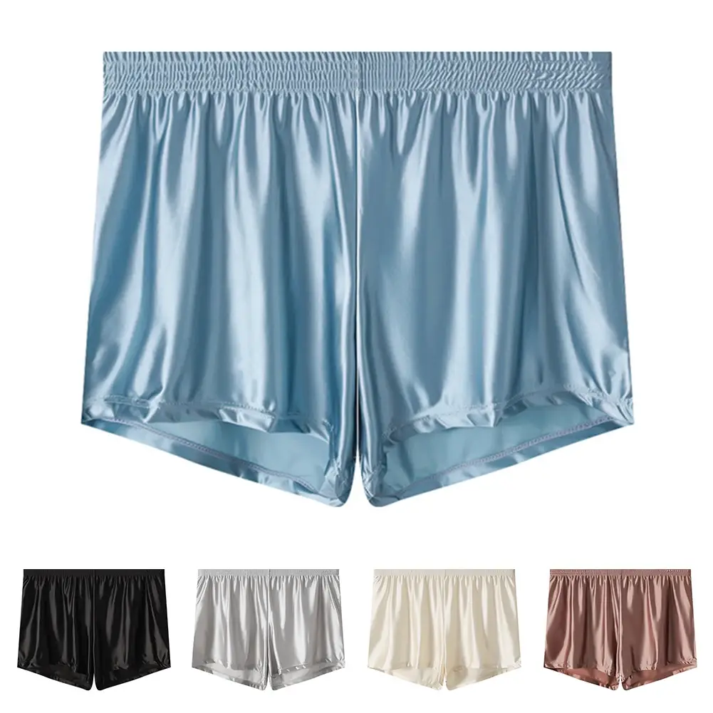 1 Máy Tính Nam Ice Silk Mịn Chắc Chắn Quần Lót Boxer Quần Lót L-3XL Kích Thước Lớn Rời Đồ Ngủ Quần Lót Thân Liền Mạch Thoải Mái Đồ Ngủ — image 11