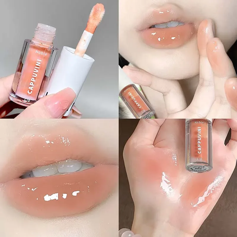 Clear Transparent Grey Purple Lip Gloss Hydrating Drying Lips Mirror Lip Glaze Tint Plumper Moisturizing Crystal Lip Oil Makeup — image 11