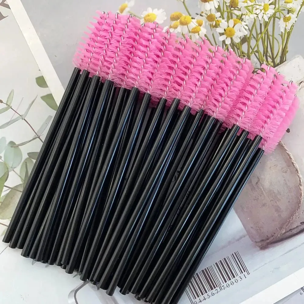 150/300pcs Mascara Wands Eyelash Brush Spoolies for Eye Lash Extension Eyebrow and Makeup Tool Wholesale Makeup Brushes — image 6