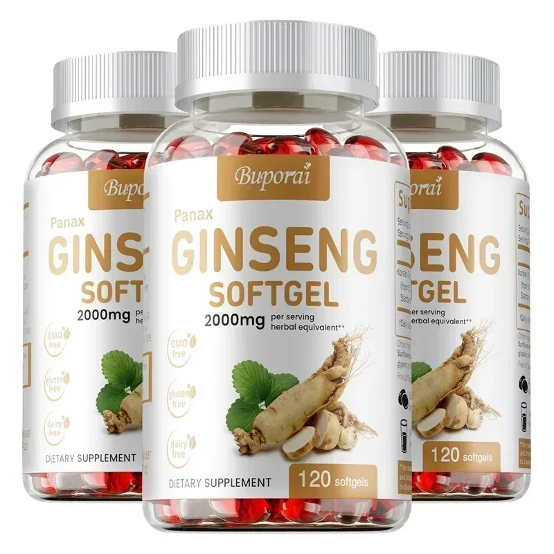 Red Panax Ginseng Capsules - for Immunity Energy Fatigue and Stress Relief and Mental Focus — image 10