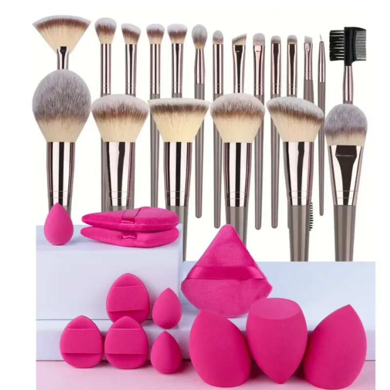 3-20PCS Makeup Brushes Set Eyeshadow Fluffy Foundation Concealer Blush Highlighter Storage Box Female Cosmetics Beauty Tools — image 7