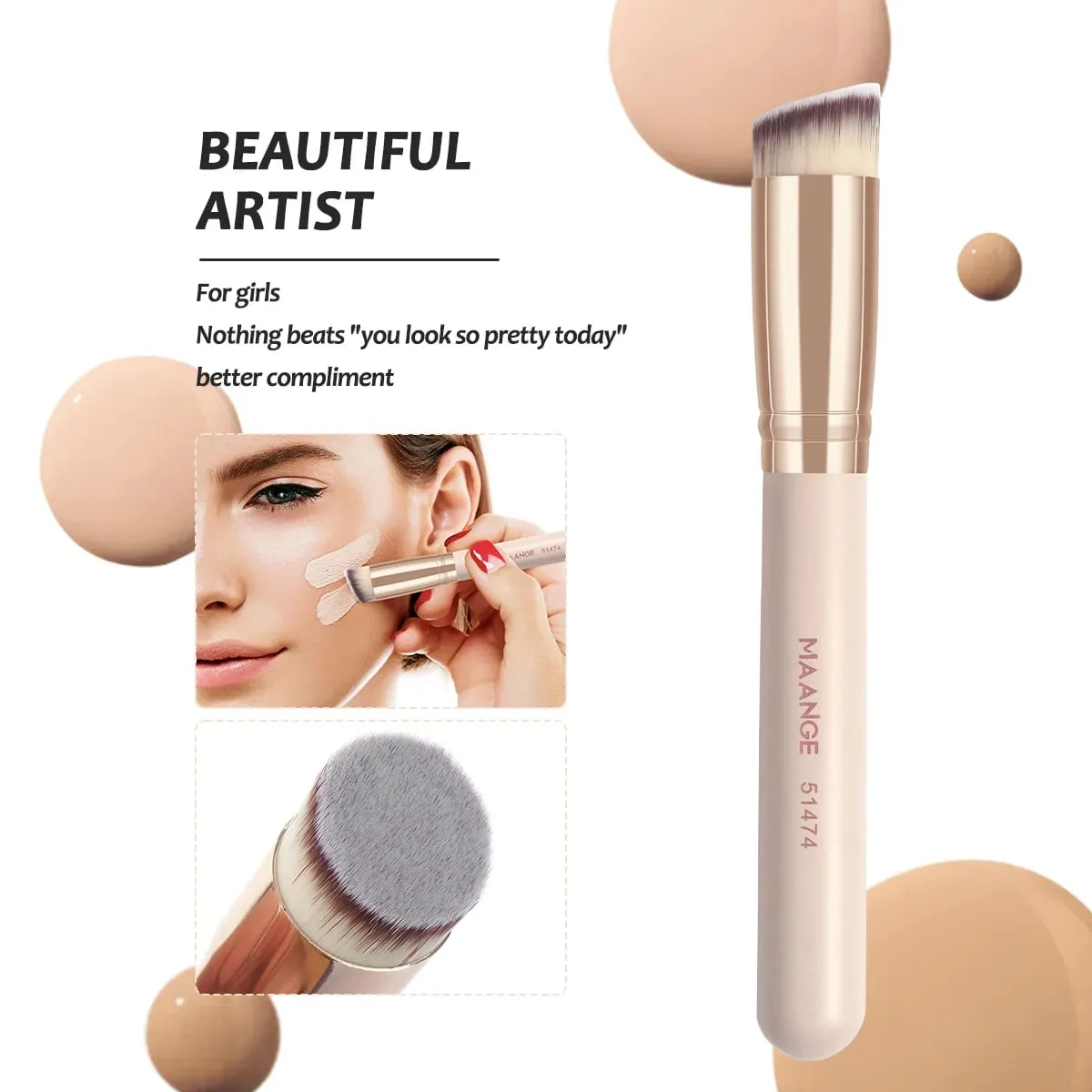 7pcs/set Makeup Brushes for Cosmetic Foundation Powder Concealer Blush Brush Blending Soft Bristles Beauty Tools — image 4