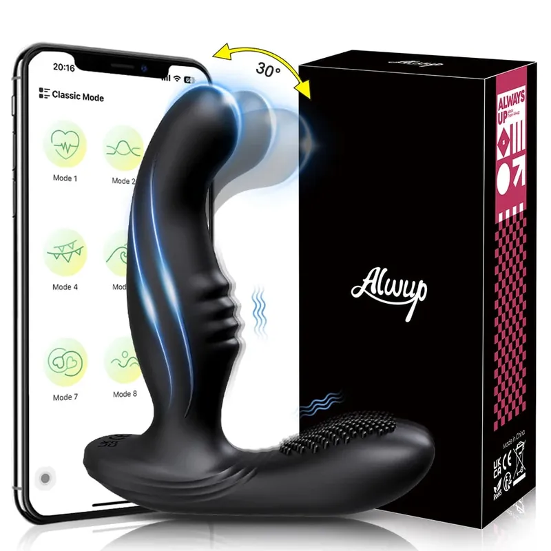 APP Control Male Wiggle Prostate Massager Anal Vibrator for Men Gay Swing Butt Plug Perineum Stimulator Sex Toy for Men — image 7