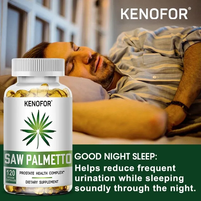 Saw Palmetto Extract Prostate Health Supplement Hair Growth Support To Help Maintain Normal Urination Frequency Vegan Capsules — image 2