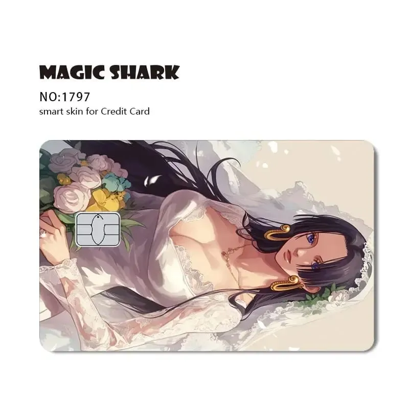 Hot Sale Maigc Shark Anime Chopper Luffy Nami Waterproof Front Side Sticker Film Skin for Credit Debit Card — image 24