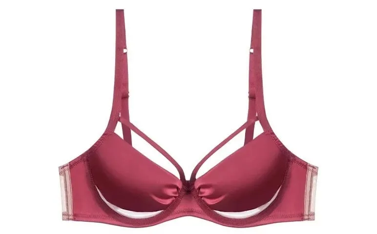 섹시 Push Up Bra Victoria Style - Wireless Slimming Lingerie Large Breasts French Thin Tapered Bralette Anti Sag T-Shirt Bra — image 13