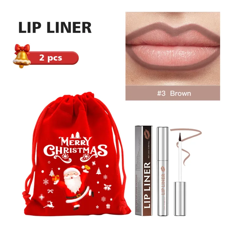 Lápis delineador labial descascável, mancha labial, tatuagem, longa duração, fosco, à prova d'água, transferência de manchas, cosmético labial, presente de natal — image 9
