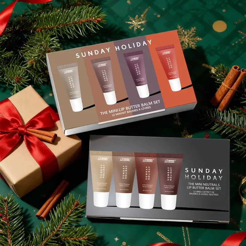 Christmas Gift Moisturizing Mirror Lipstick Vanilla Powder Sugar Coffee Cake Smell Lipstick Transparent Oil Makeup Set — image 2