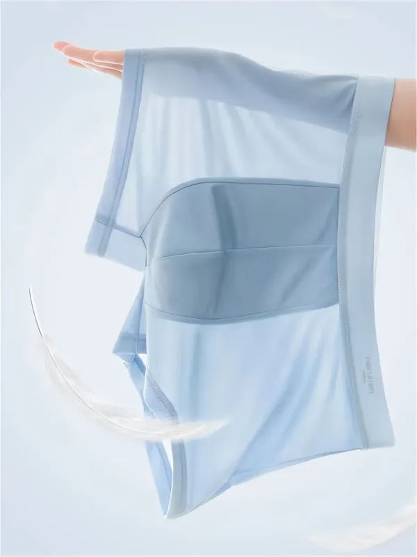 4pcs Men Underwear Ice Silk Boxer Shorts Graphene Man Underpants Breathable Men's Panties Ultrathin Seamless Male Underpants — image 2