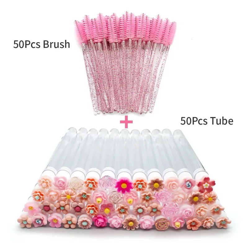 10/50PCS Reusable Eyelash Brush Tubes Eyebrow Brush Eyelash Wands Replaceable Dust-proof Cleaner Storage Tubes Makeup Tool — image 8