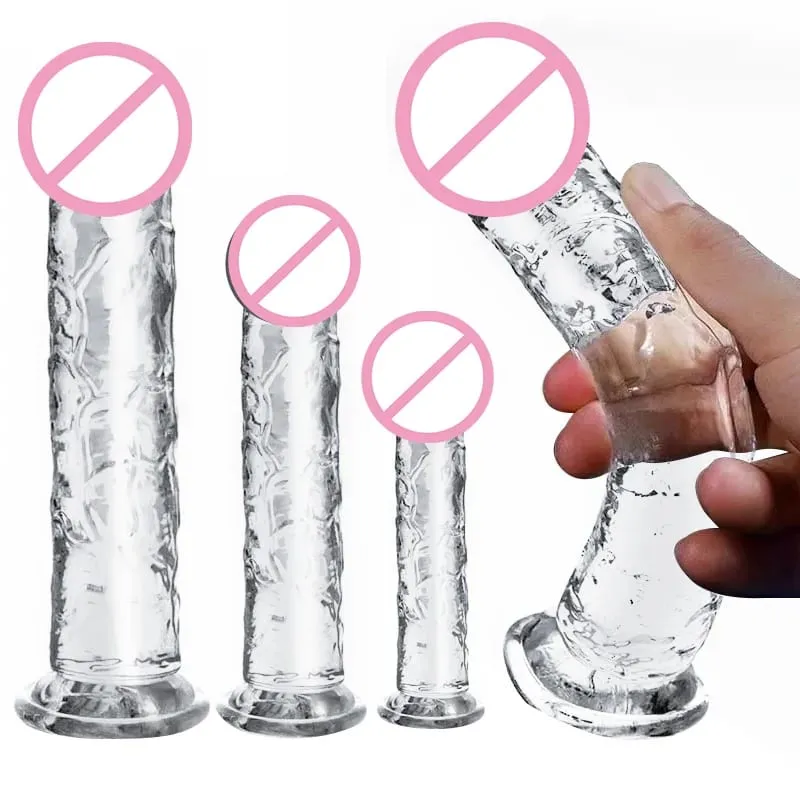 Realistic Dildo Jelly Penis Suction Cup Dildo Realistic Sex Toys For Lesbian Women Female Masturbator Big Dick Fake Dick — image 1