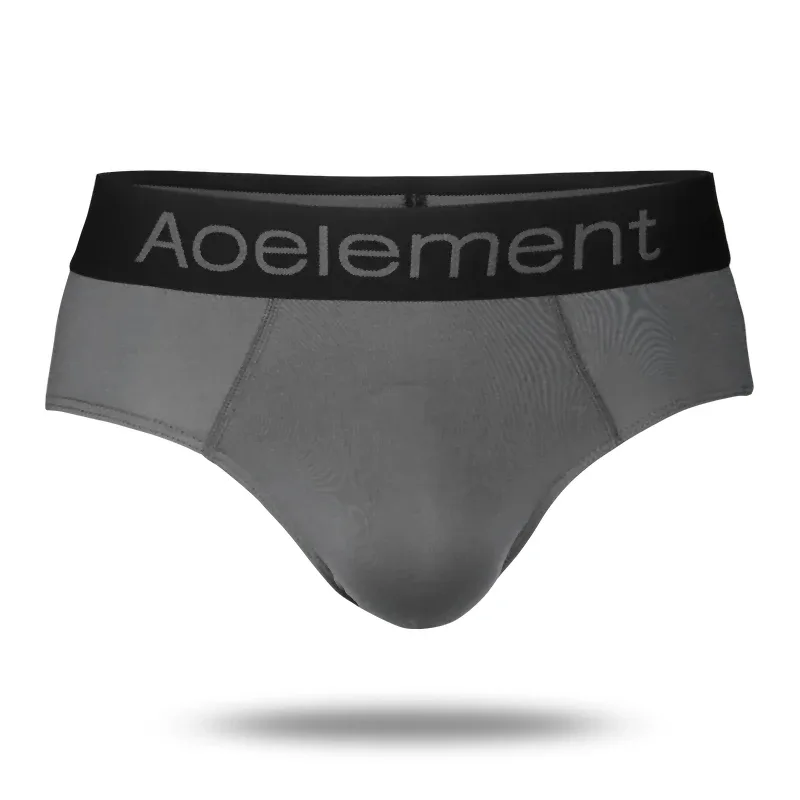 Men's underwear triangle shorts ice silk fashion breathable sexy thin U convex bottom pants youth low waist triangle shorts head