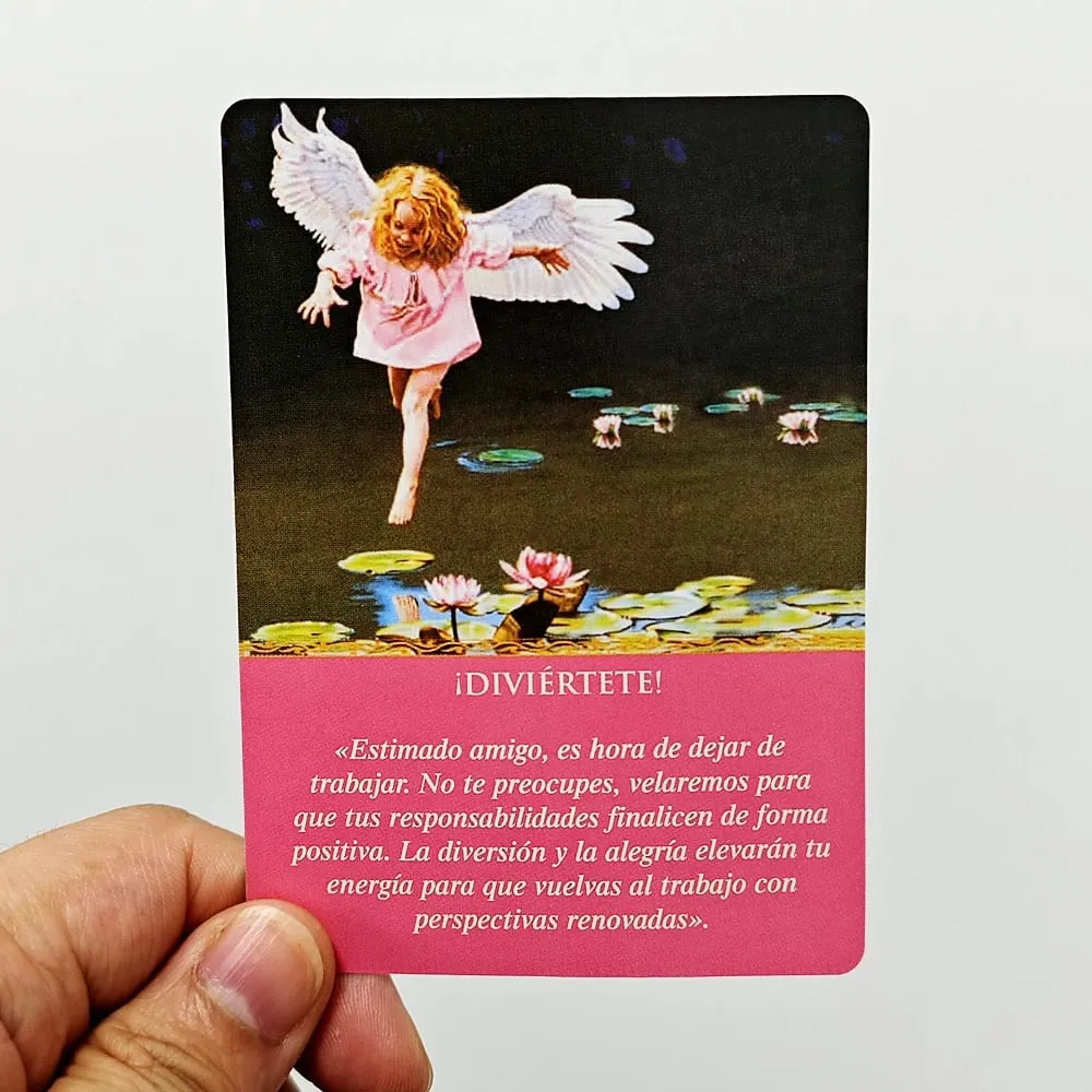 Daily Guidance From Your Angels Oracle Deck 10.4*7.3cm Spanish Edition 44 Pcs Cards — image 4