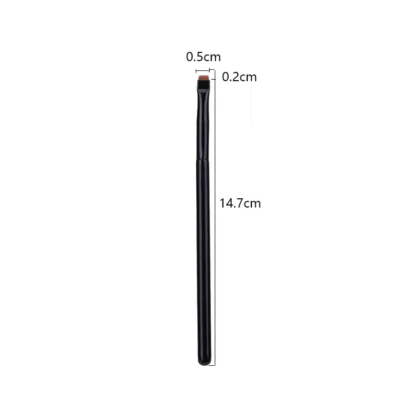 1pc Super Thin Angled liner Make up brush Eye brow Synthetic hair Makeup brushes Fine Eyebrow sharp cosmetic tools Professional