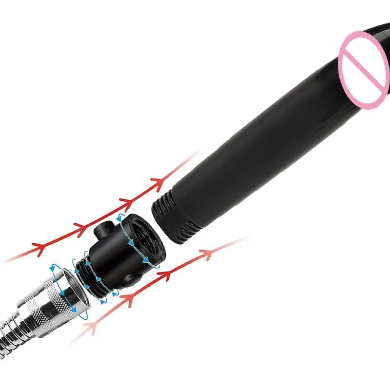 Douche Enema Shower Cleaning Set Anal Plug Dildo Beads Anal Enema Cleaning Butt Plug Gay Sex Toy For Man — image 2