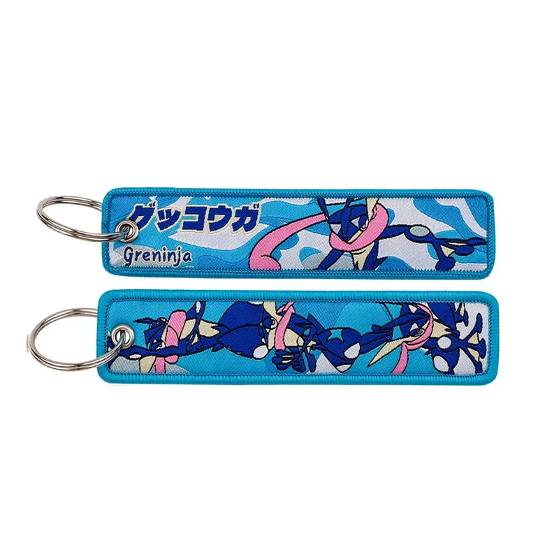Japanese Anime Elf Monsters Keychain for Cars Backpack Key Holders Embroidery Keyrings Key Tag Jet Tag Accessories Gifts 1pcs — image 12