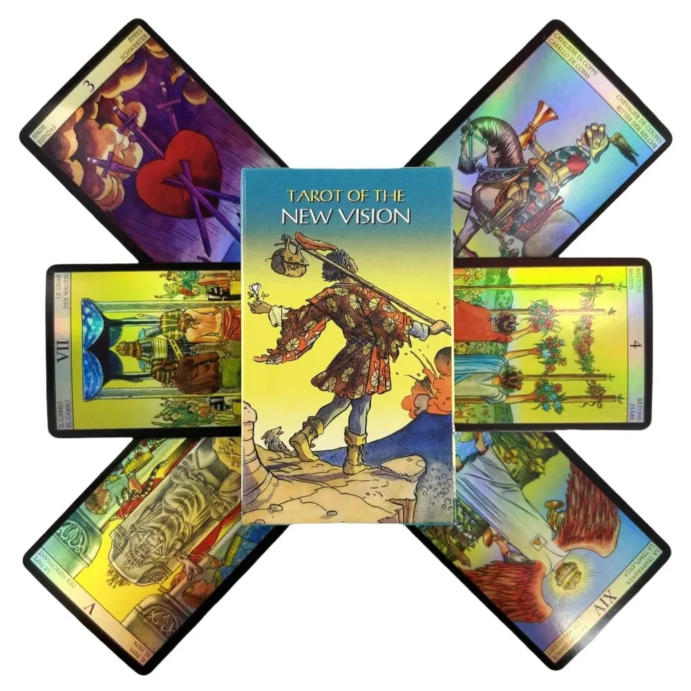 Tarot of New Vision Deck Laser Edition Game Cards English Divination Edition Board Playing Games With Guidebook — image 6