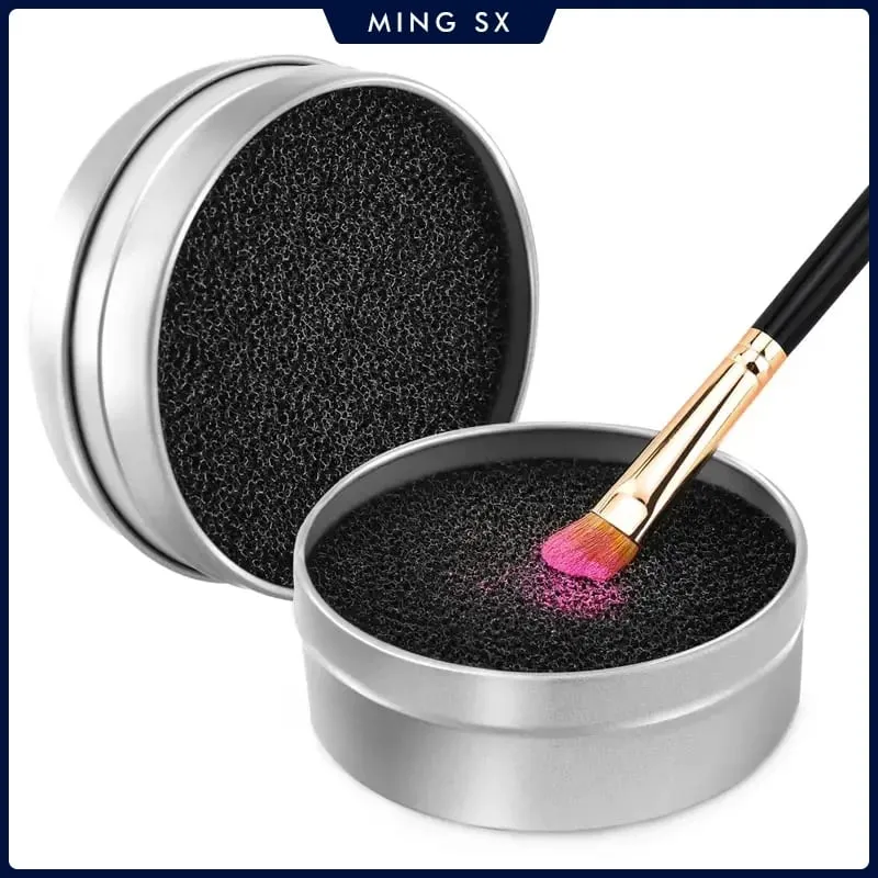 Makeup Brushes Cleaner Sponge Dry Cleansing Make Up Brushes Cleaner Eye Shadow Eyebrow Blush Color Removal For Outdoor Travel — image 1