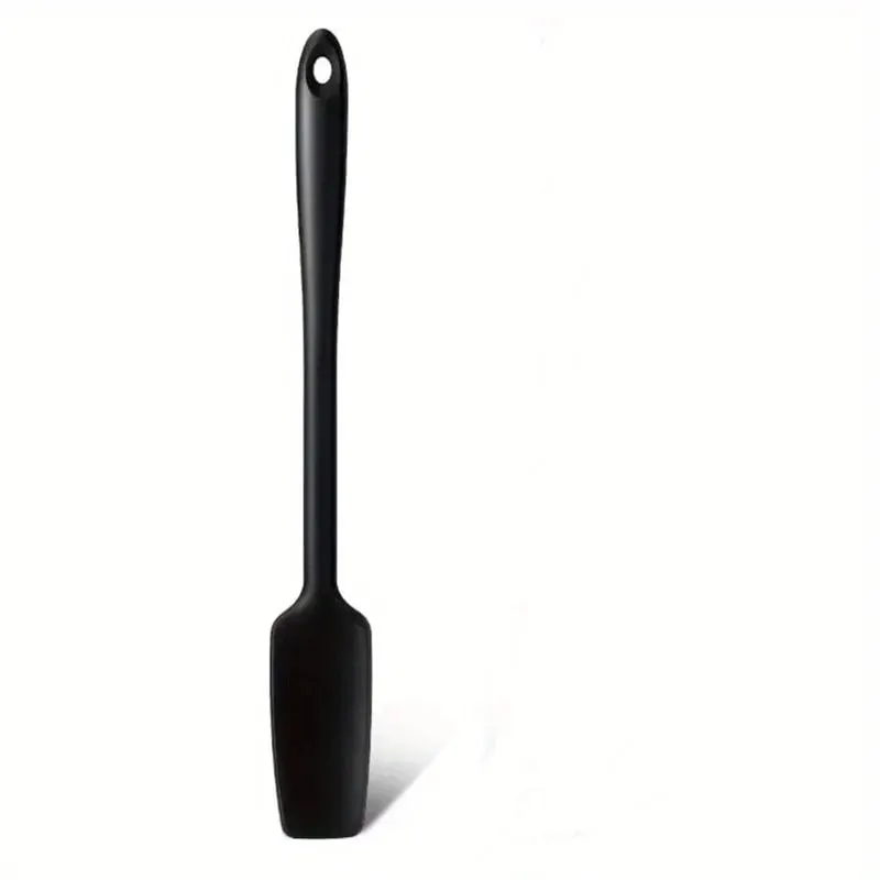 Long Handle Silicone Spatula for Kitchen Jar Scraper Spatula Non-Stick Rubber Scraper Smoothies Blenders Cooking Baking