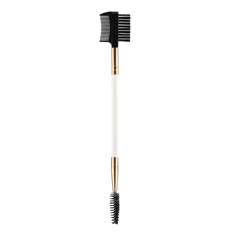 1/2/5 Uds 3 cabezas moldeador de pestañas cepillo de doble cabeza herramienta de aseo de maquillaje cosmético con 3 cepillos Spoolie diferentes — image 8