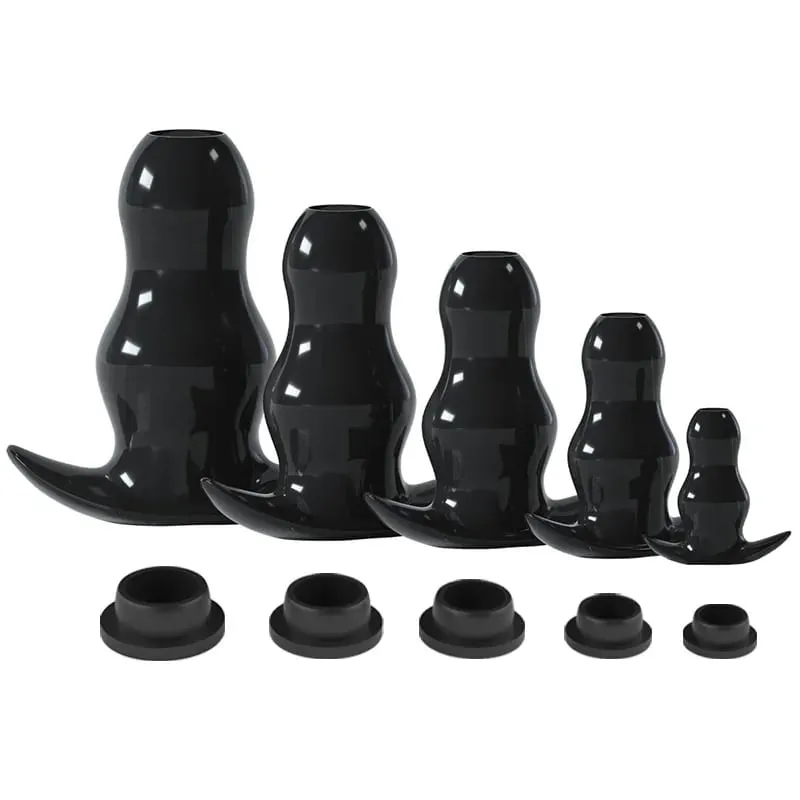5 Sizes Hollow Anal Plug/Dilator/Dildo Soft Speculum Prostate Massager Butt Plug Set Intimate/Enema Sex Toys For Women Men Gay — image 1