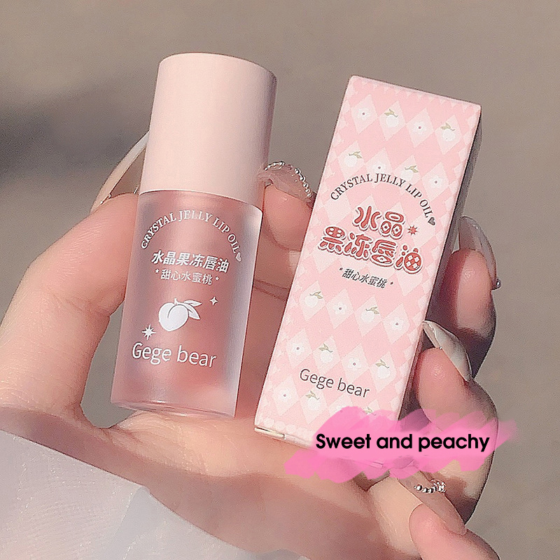 Crystal Jelly Lip Oil Moisturizing Lip Balm Moisturizes and reduces lip lines Lipstick for women