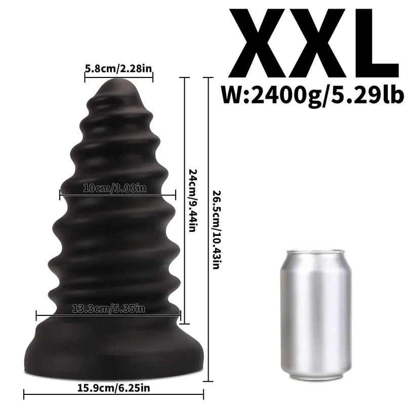 Huge Anal Plug Anal Training Dilator Big Dildo Ass Long Screw Butt Plug Large Gay Sex Toy for Women Men Prostate Massage 18 — image 12