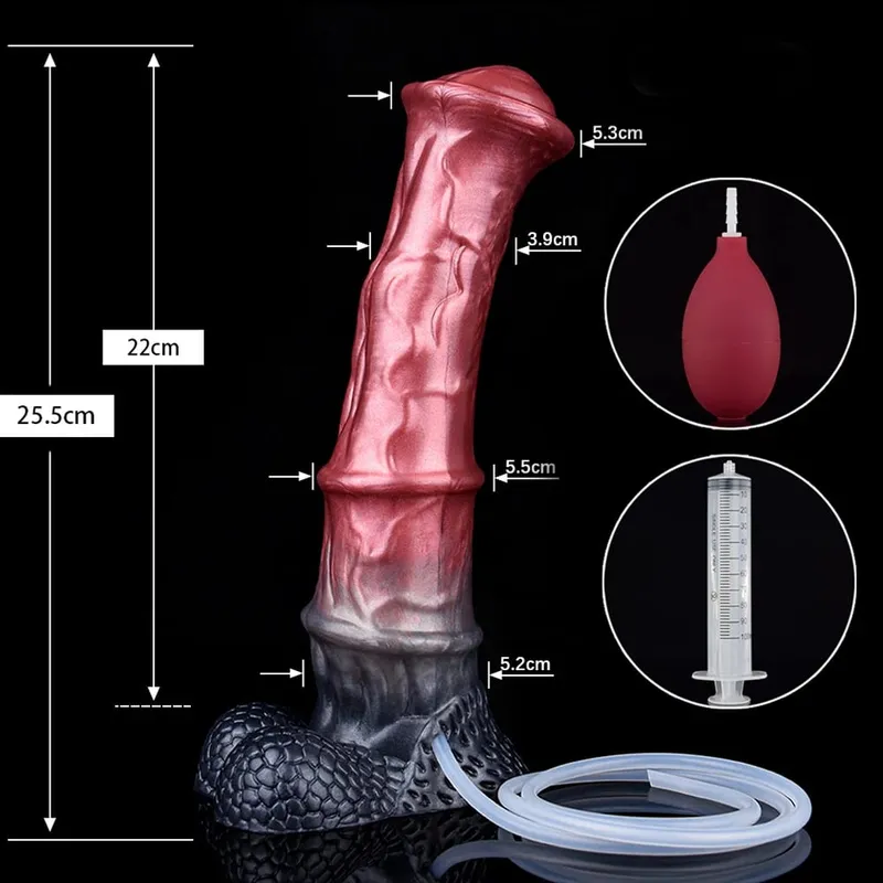 Fışkırtma At Anal Yapay Penis Canavar Sahte Penis G-spot Stimülatörü Mastürbasyon Butt Plug Horoz Seks Oyuncak Kadın Erkek Flört — image 10