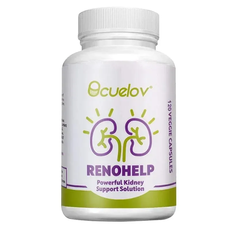 Natural Kidney Support Supplement - Supports Kidney Health and Cleanse Repairs Damage & Normal Function 120 Capsules