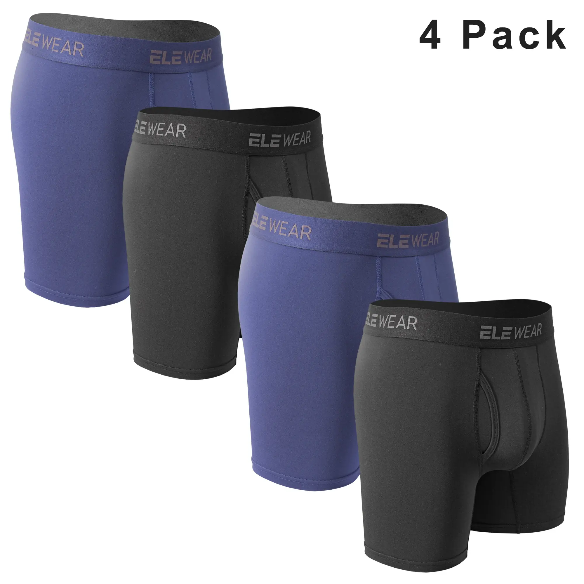 4 Pack Men Underwear With Opening Breathable Mens Boxershorts Men's Panties Underpants Plus Size Fashion Boxers Brief 3256808173688461 — image 4
