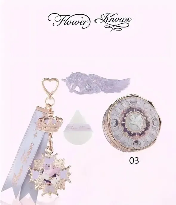 Flower Knows Knight Unicorn Starter Set Powder Veil