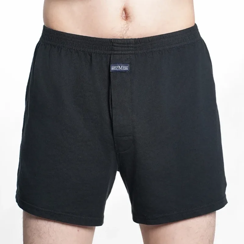 Men's High Waist Big Underpants Pure Cotton Boxer Shorts Underwear Casual Plaid Plus Size Aro Pants Pajama Bottoms at Home M-3XL