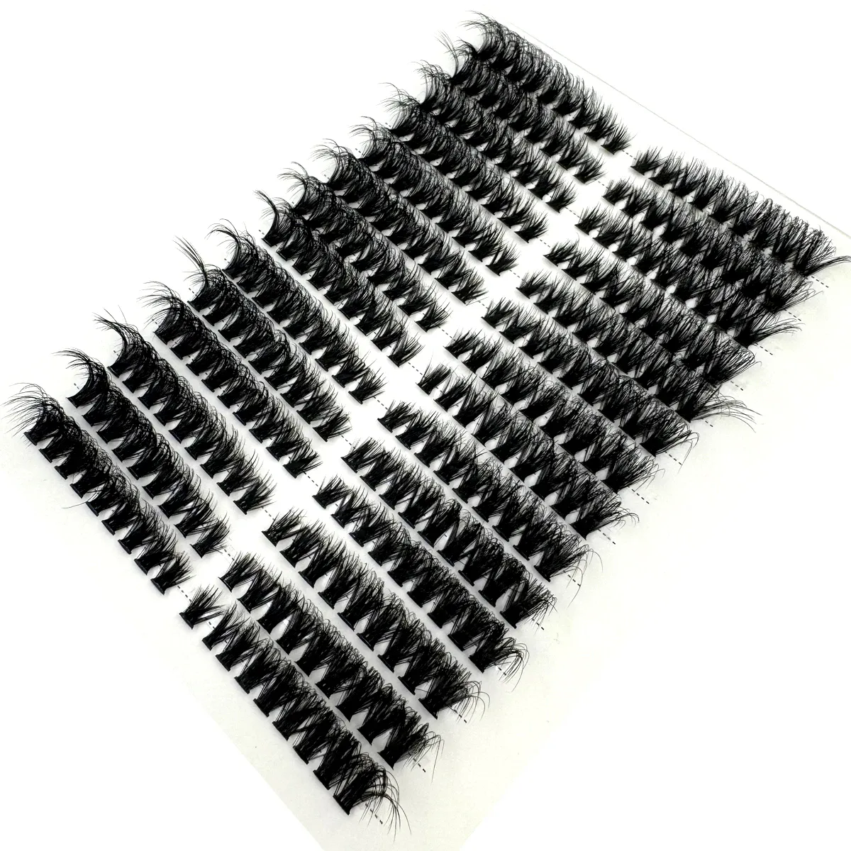 Cat Eye Fluffy Effect Lash Single Clusters Left+Right Lash Extension 3D Wispy Natural Looking DIY Segmented Eyelash Extensions — image 2