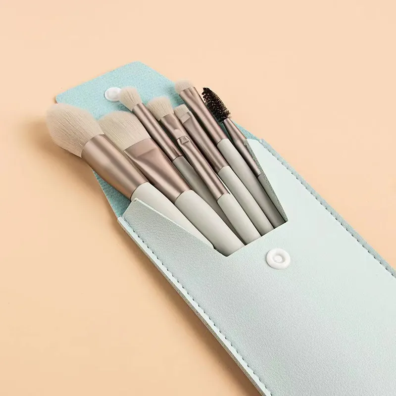 8Pcs Portable Makeup Brushes Set Women Cosmetic Eye Shadow Blush Powder Shadow Foundation Blush Blending Concealer Make Up Tools — image 5