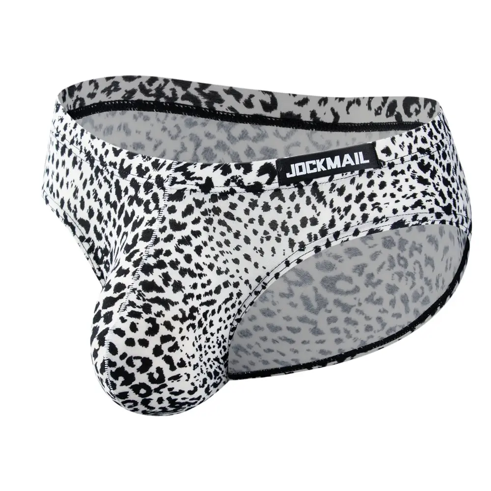 4pcs Leopard Print Sexy Briefs Men Bikini Underwear Slip Hombre Calzoncillos Hombre Kinckers Men Briefs Pouch Cuecas Underwear — image 4