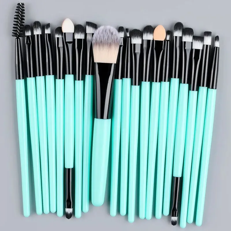 20PCS Makeup Brushes Set for Cosmetics Foundation Blush Powder Eyeshadow Kabuki Blending Brush With Powder Puff Beauty Tools — image 9