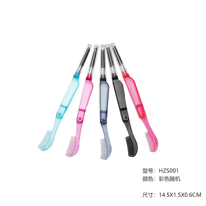 1 Pc Dual Purpose Double Head Stainless Comb Eyelash Eyebrow Comb Makeup Mascara Brushes Eyelashes Wands for Make Up Tools