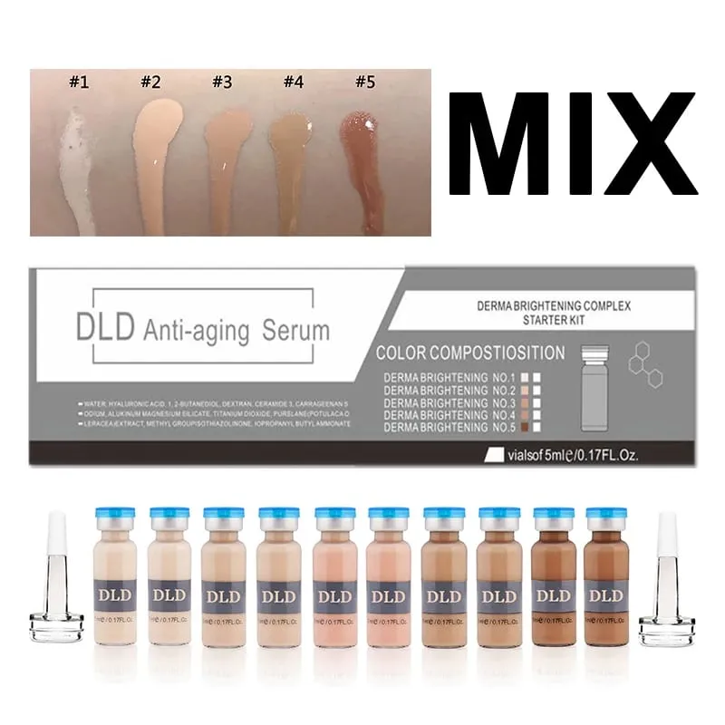10pcs/box Korea BB Cream Glow Ampoule Skin Booster Serum Kit Whitening Niacinamide Foundation Moisturize Rejuvenate Skincare