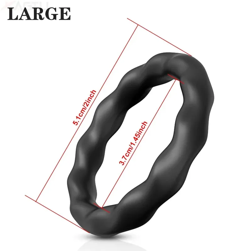 Silicone Cock Ring Penis Ring Enlarger Erection Ejaculation Delay Enhancing Soft Long Lasting Stronger Adult Sex Toy for Men — image 22
