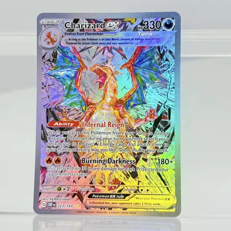 Holographic Game Trading Collection PTCG Proxy Cards Charizard Pikachu Mew EX Singl PKM Foil Cards PROXY Card — image 24