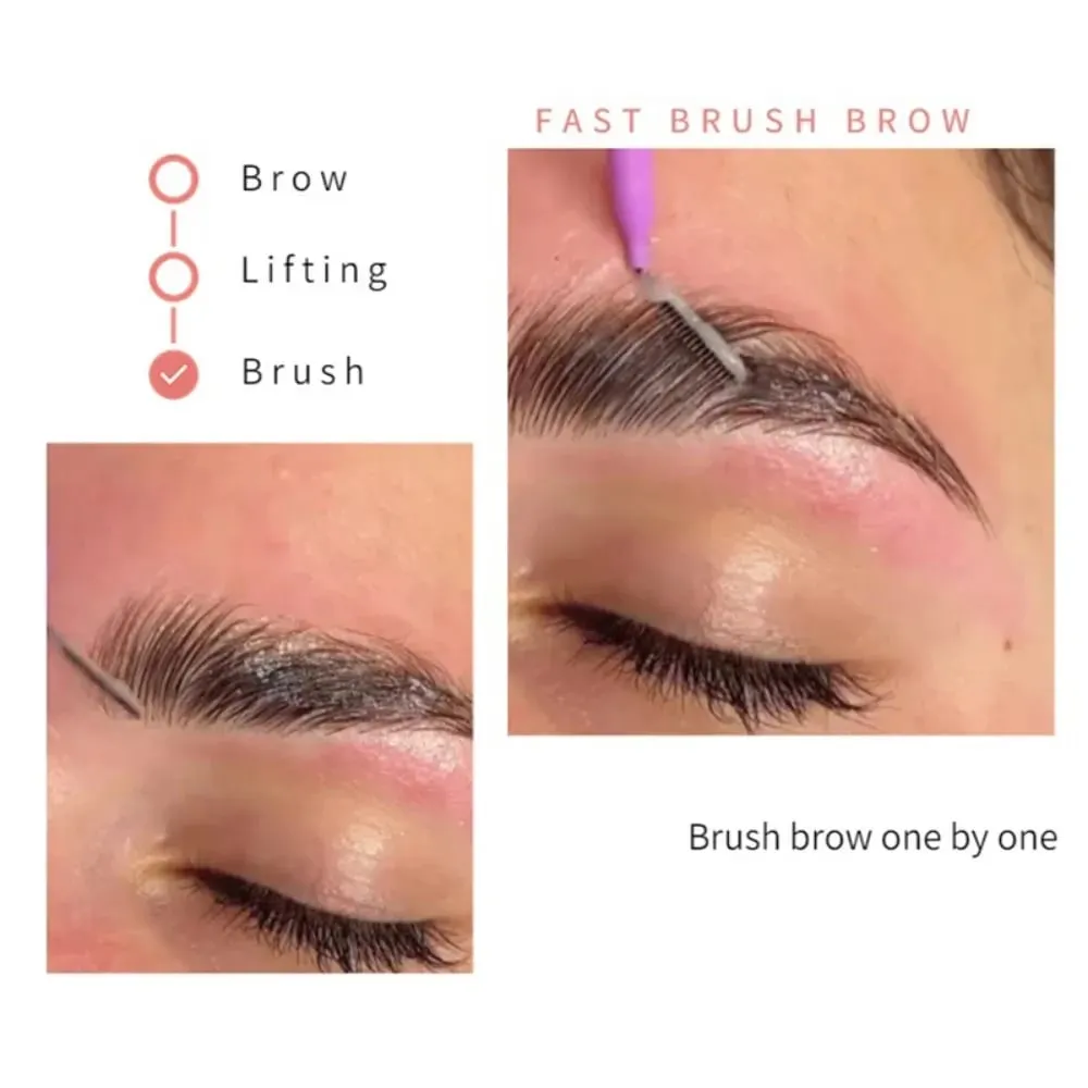 20Pcs Mini Eyebrow Brush Brow Perm Brush Disposable Brow Lifting Brushes Bendable Micro Eyelash Brush Applicators Makeup Tools — image 2