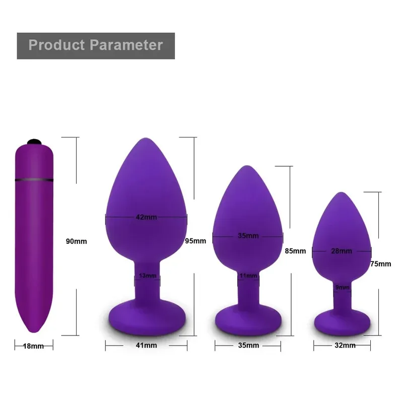 Soft Silicone Anal Butt Plug Unisex Sex Toys Men Prostate Massager Adult Gay Ass Stuffed Anal Trainer Massager for Couples — image 32
