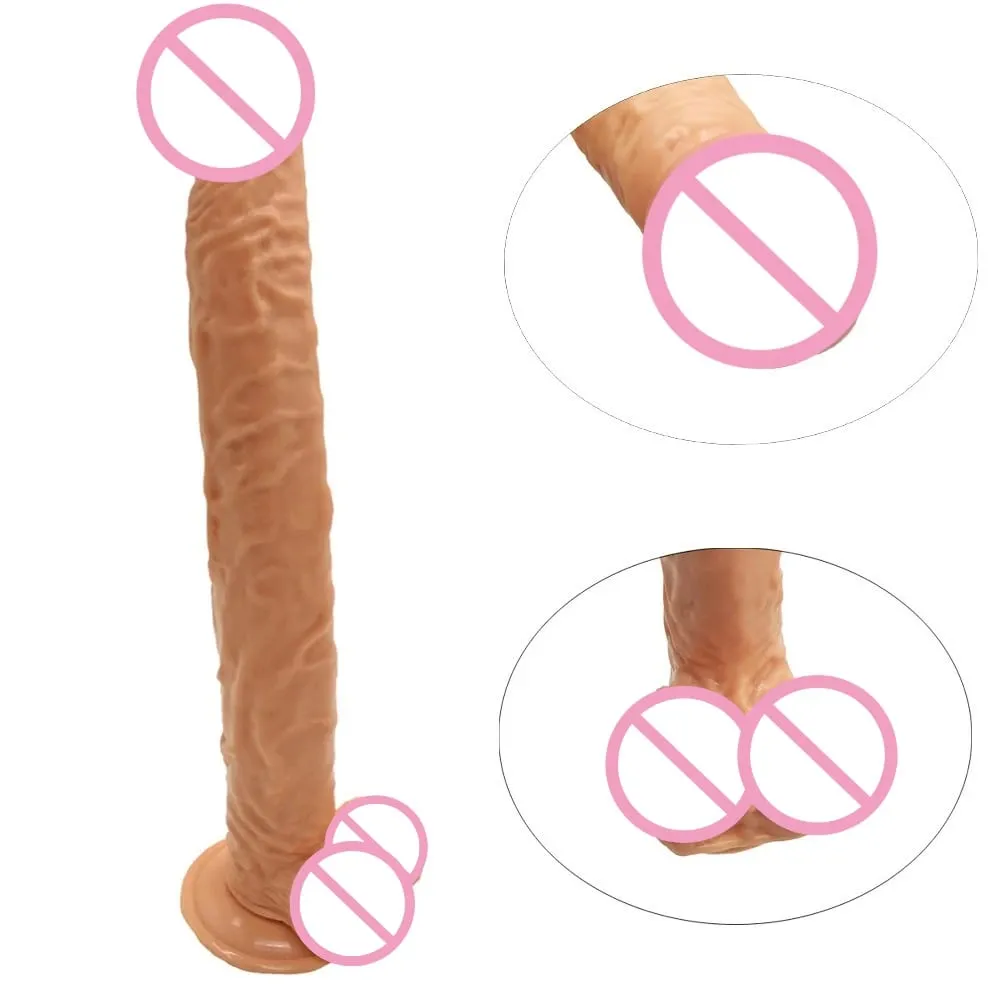 40 cm Realistischer Langer Dildo Großer Penis Riesendildos Vaginale Masturbation G-punkt Stimulation Anal Butt Plug Für Frauen Sexspielzeug 18+ — image 4
