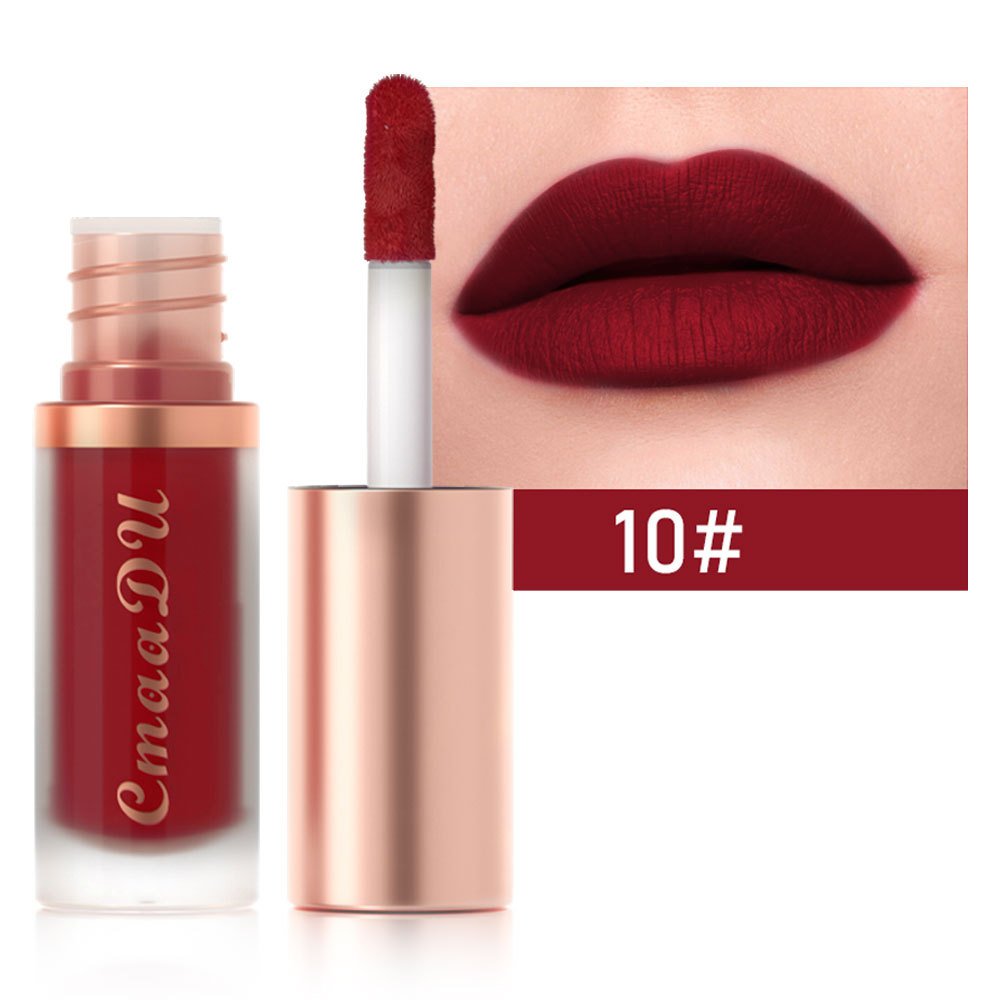 1pcs Waterproof Matte Velvet Lip Glaze Moisturizing Long Lasting Non-stick Cup Not Easy To Fade Lip Gloss Lipstick Makeup — image 14