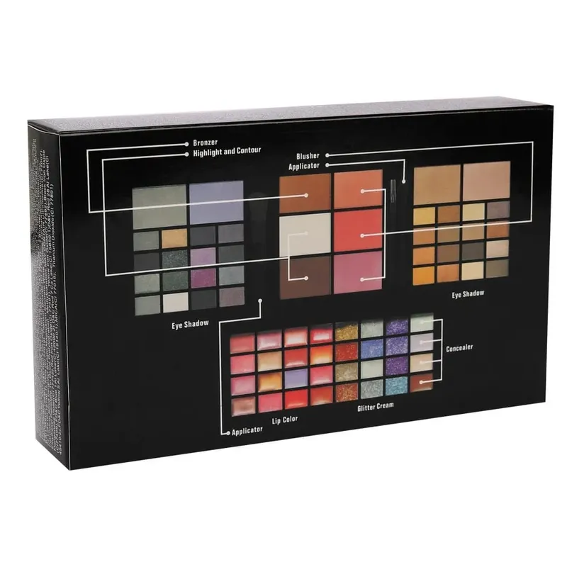 74 Colors Eyeshadow Lip Gloss Professional Makeup Kit Pearlescent Matte Concealer Tray Flash Lipstick Women Cosmetics Gift Box — image 6