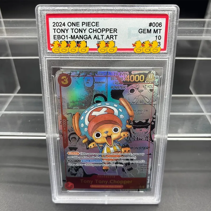 DIY OPCG Rating Card Collection Card 2023 ONE MONKEY D. LUFFY OPO5-MANGA ALT.ART Copy 10Points Rating Card Anime Game Gift — image 10