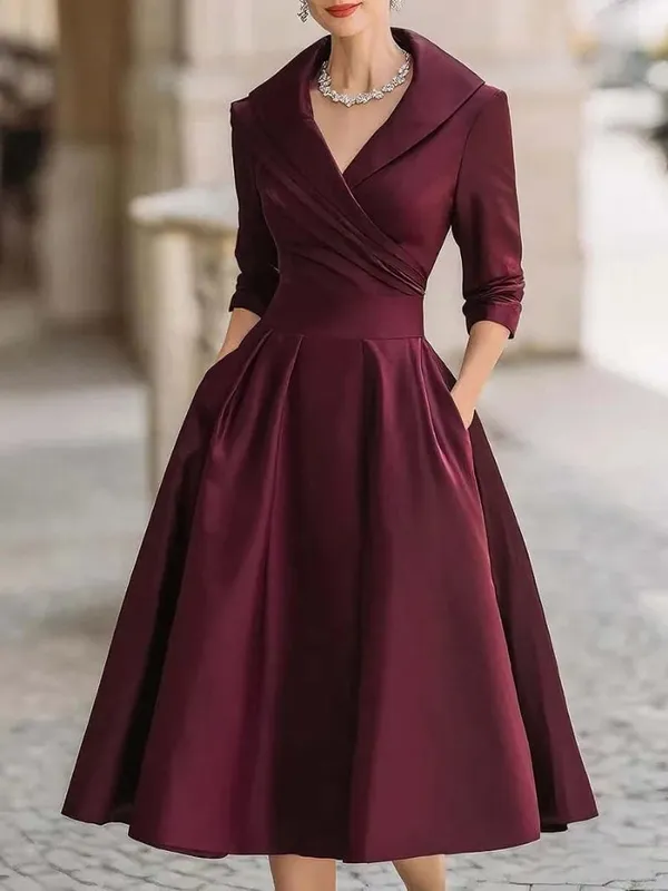 Abito da sera in chiffon a maniche corte da donna Abito da festa femminile Monocromatico Bohemian Lungo Elegante Nuovo 2022 — image 15