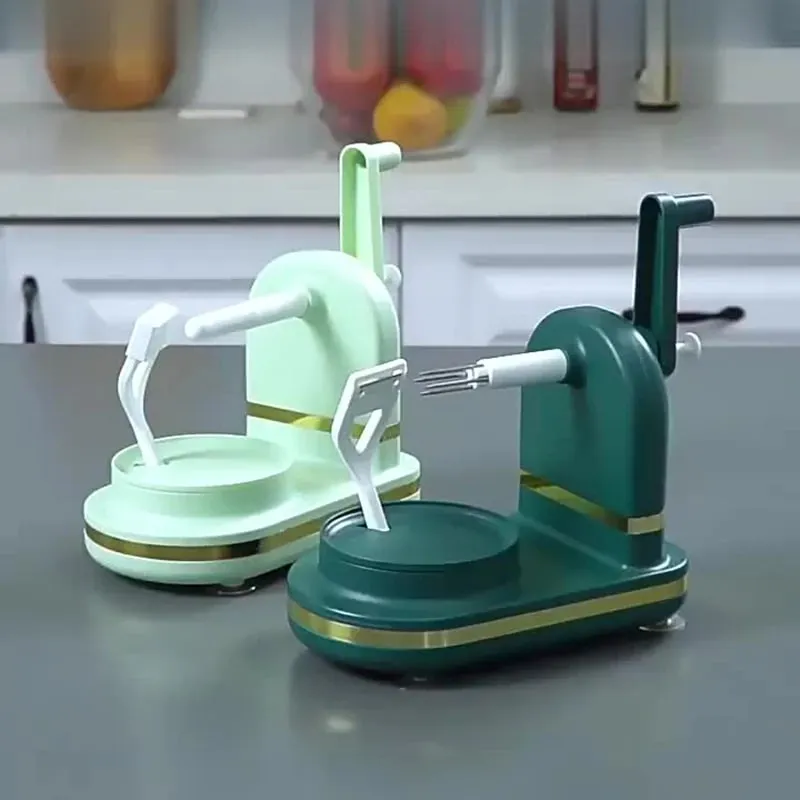 3-in-1Hand-cranked Rotating Fruit/Vegetable Peeler Stainless Steel Blades Apple Cutter Household Peeling Machine Kitchen Gadgets — image 3