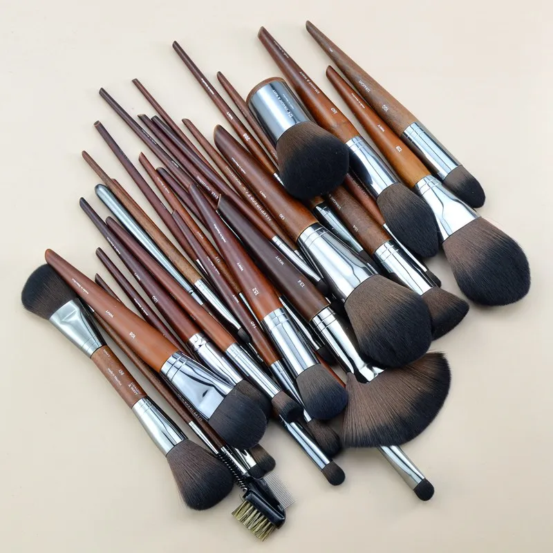 1pc MF Natural wood Soft Makeup Brushes Powder Foundation Concealer Make Up Brush Blush Synthetic hair Shadow high quality tools — image 1